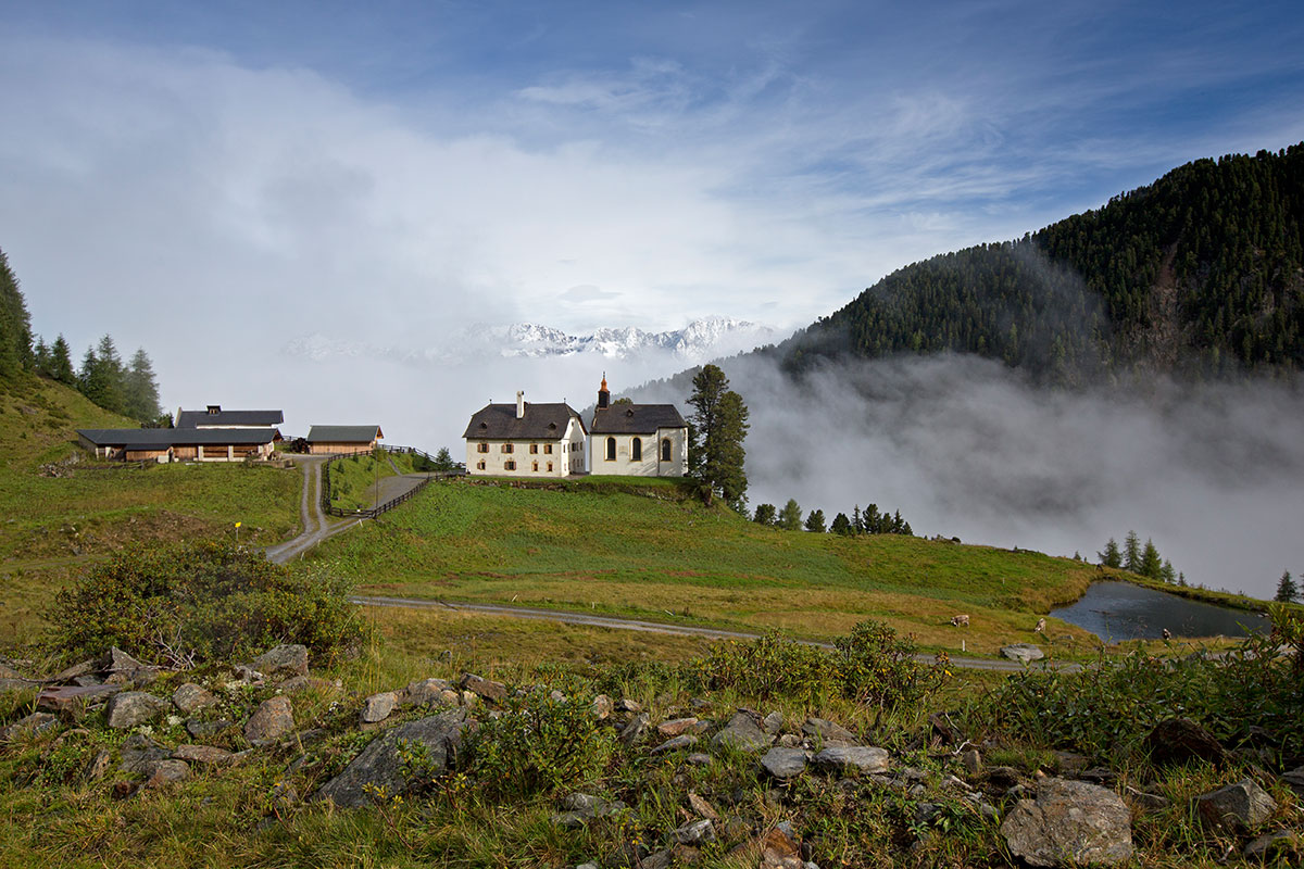 Almen in Österreich Stamser Alm. Wo Mönche Ferien machen, ist der Himmel nicht weit