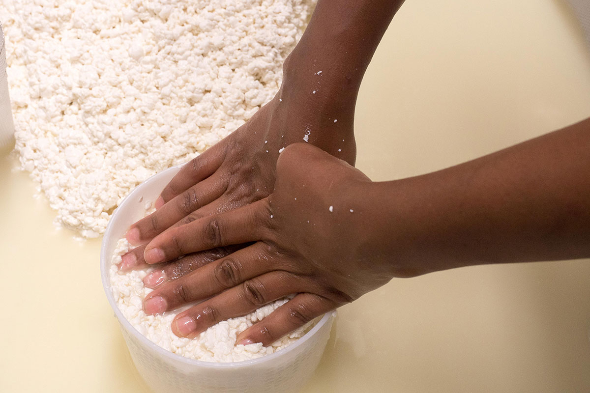 HANDARBEIT: Für ihre handgemachten Robiola, Ricotta oder Stravecchio wird die Hirtin aus Afrika inzwischen prämiert. Agitu Ideo Gudetu. Bio-Ziegenkäse von der Mochena-Ziege