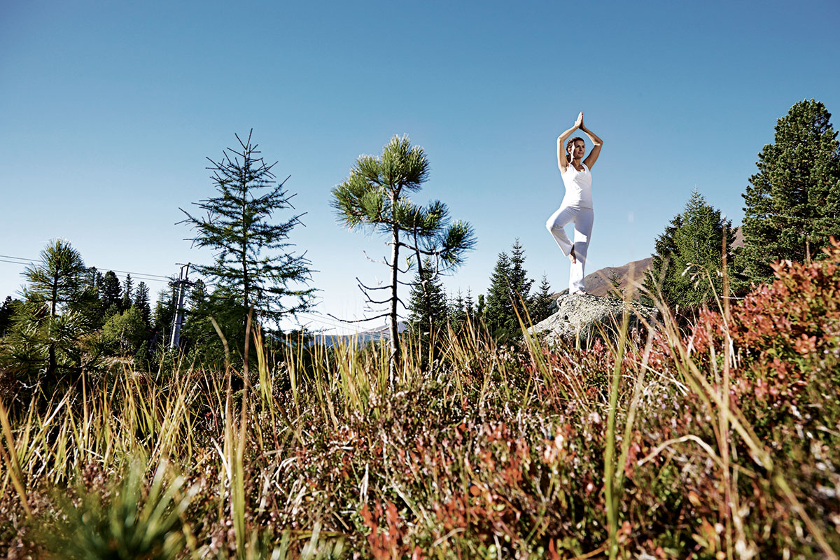 Yoga – Lotus in den Alpen. Hotel Hochschober