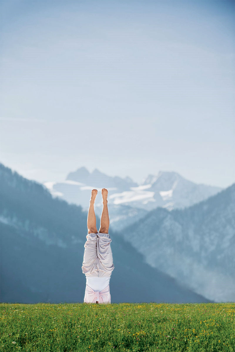 Yoga – Lotus in den Alpen. Die Wasnerin