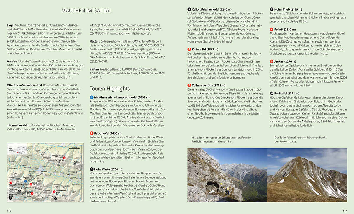 Bergsteigerdörfer – wo die Alpen noch ursprünglich sind. Karte