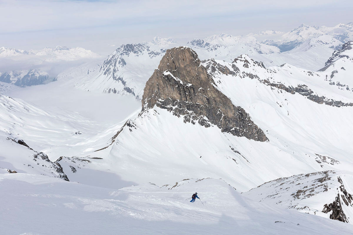 Vier Tiroler und ihre Berufe im Winter