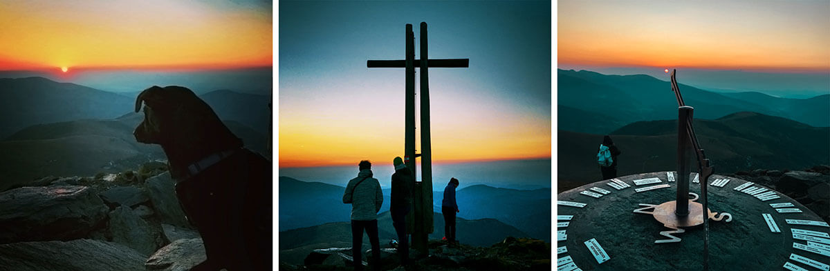 Ein wunderschöner Sonnenaufgang in den Nockbergen. Nockberge Osttirol Falkert. Sonnenaufgang