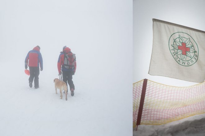 Bergwacht Hausham – Retter bei Wind und Wetter. Aufmerksam: In Oberbayern am Sudelfeld setzt die Bergwacht von Hausham auf modernste Technik – und die Spürnase von Lawinenhund Xaver