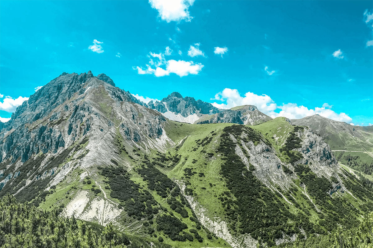 Innsbrucktrek Panorama Axamer Lizum