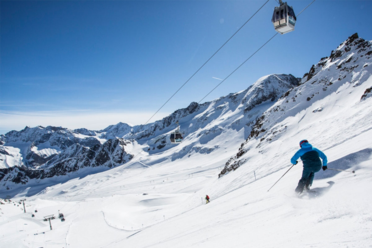 Lift und Piste Kaunertaler Gletscher