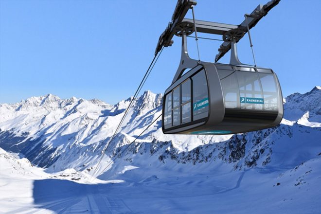 Falginjochbahn auf dem Kaunertaler Gletscher