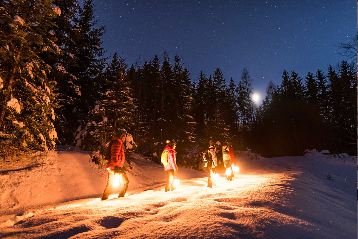 Nachtwanderung unplugged am Fuße des Dobratsch mit einer Wanderführerin