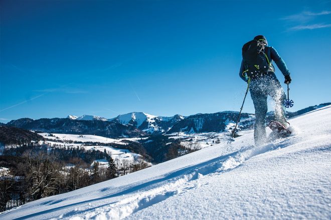 Schneeschuhwandern in Oberstaufen