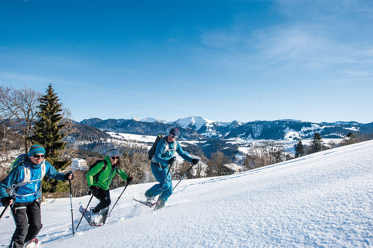 Schneeschuhwanderungen in Oberstaufen