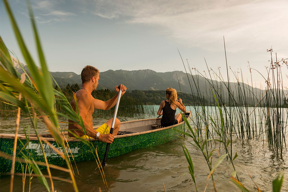 Boot auf dem faaker see