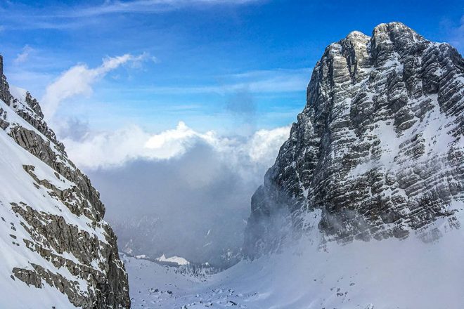 Eine rassige Skitour auf das dritte Watzmannkind