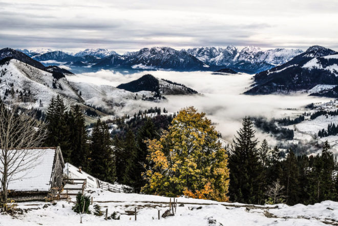 Alpen Tour Wildalpjoch und Käserwand. Wanderung auf dem Sudelfeld