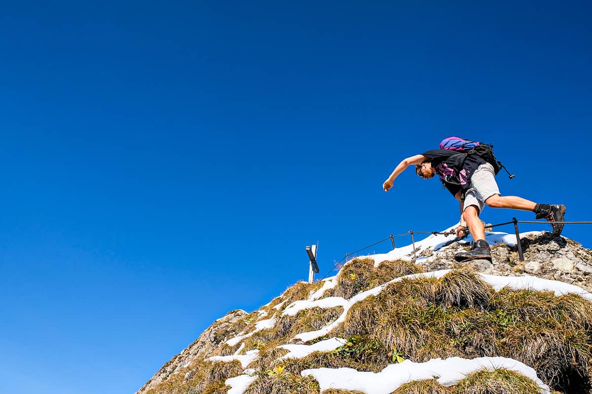 Eine landschaftlich reizvolle Bergtour über die Brunnenkopfhütte hinauf zur Großen Klammspitze bis zum Feigenkopf