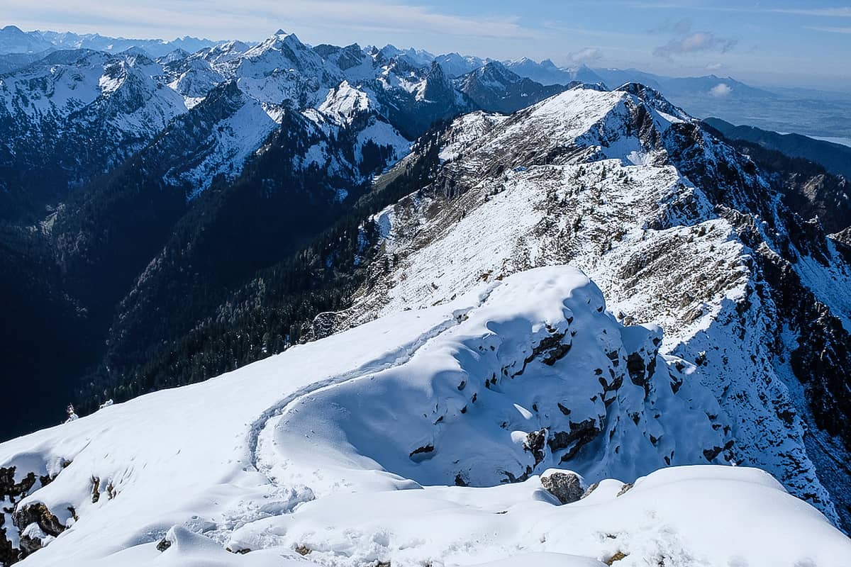 Eine landschaftlich reizvolle Bergtour über die Brunnenkopfhütte hinauf zur Großen Klammspitze bis zum Feigenkopf