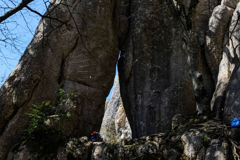 Klettern im malerischen Altmühltal bei Prunn