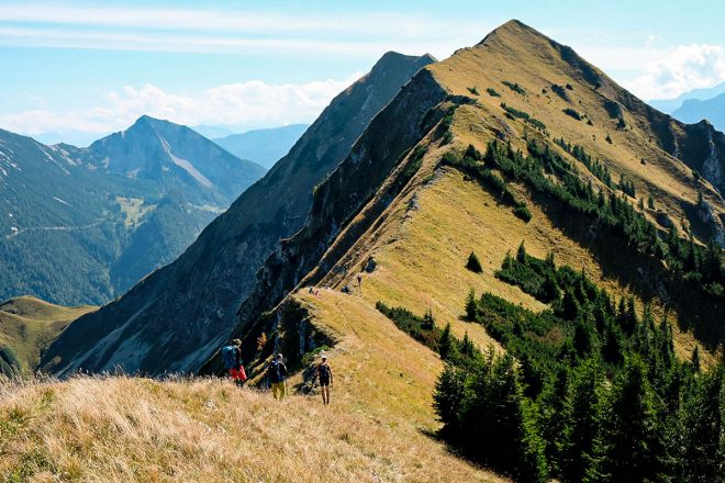 Tiroler Gipfelparade im Karwendelgebirge – Herbstliche Gratüberschreitung von Zunterspitze, Moosenspitze und Schreckenspitze