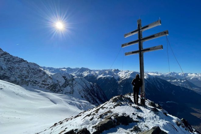 Wetterkreuzkogel (2.591 m) in den Stubaier Alpen