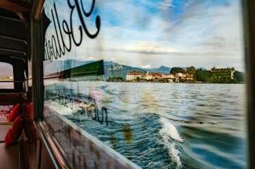 Von der Isola Bella mit dem Wassertaxi ans Ufer nach Stresa.