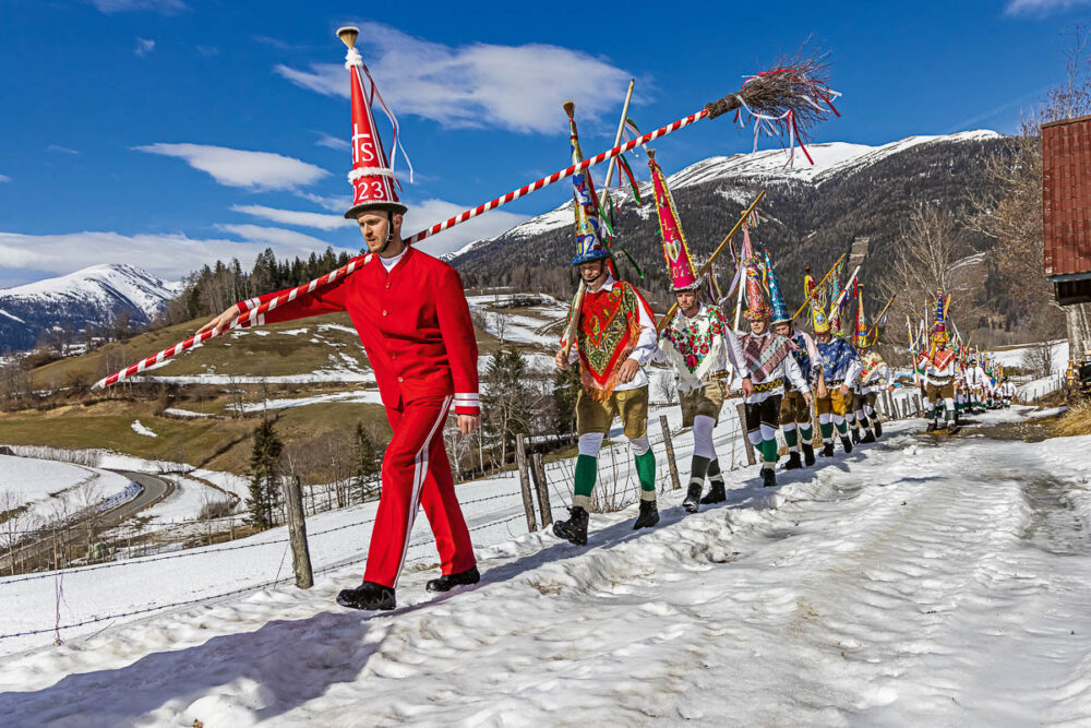 Das Faschingsrennen in der Krakau (Steiermark, Österreich)