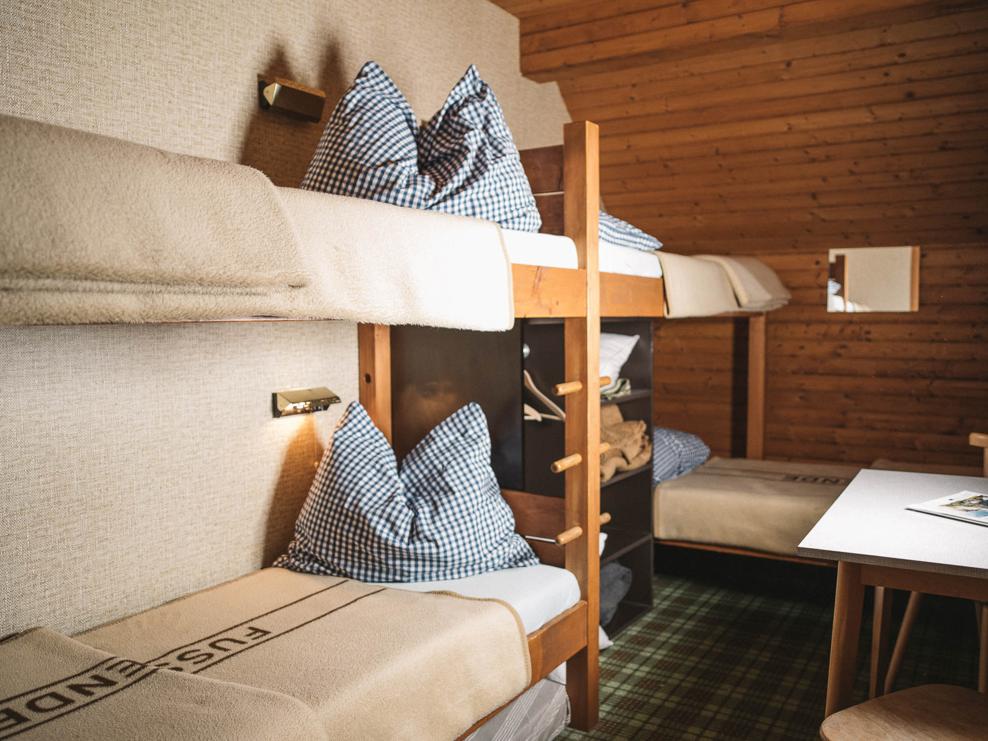 Schlaflager in der Hesshütte im Nationalpark Gesäuse